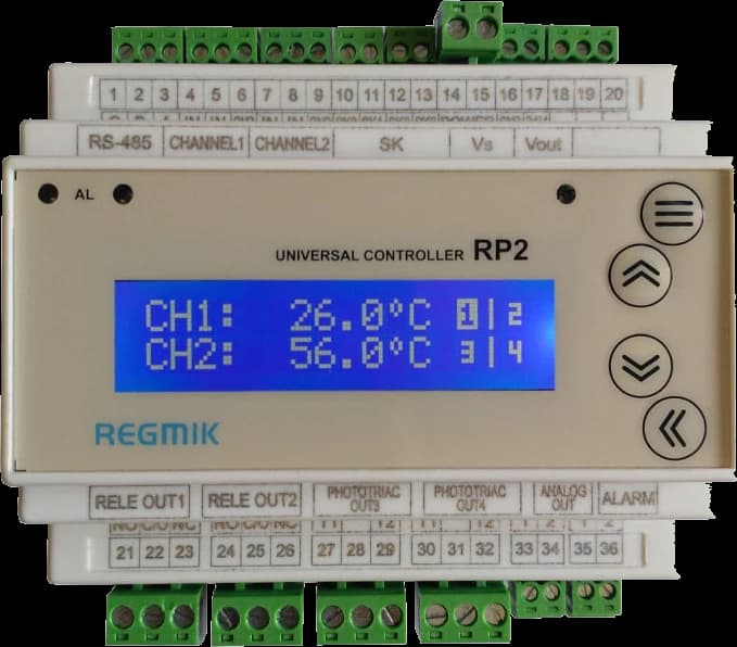 Universal two-channel controller RP2-T